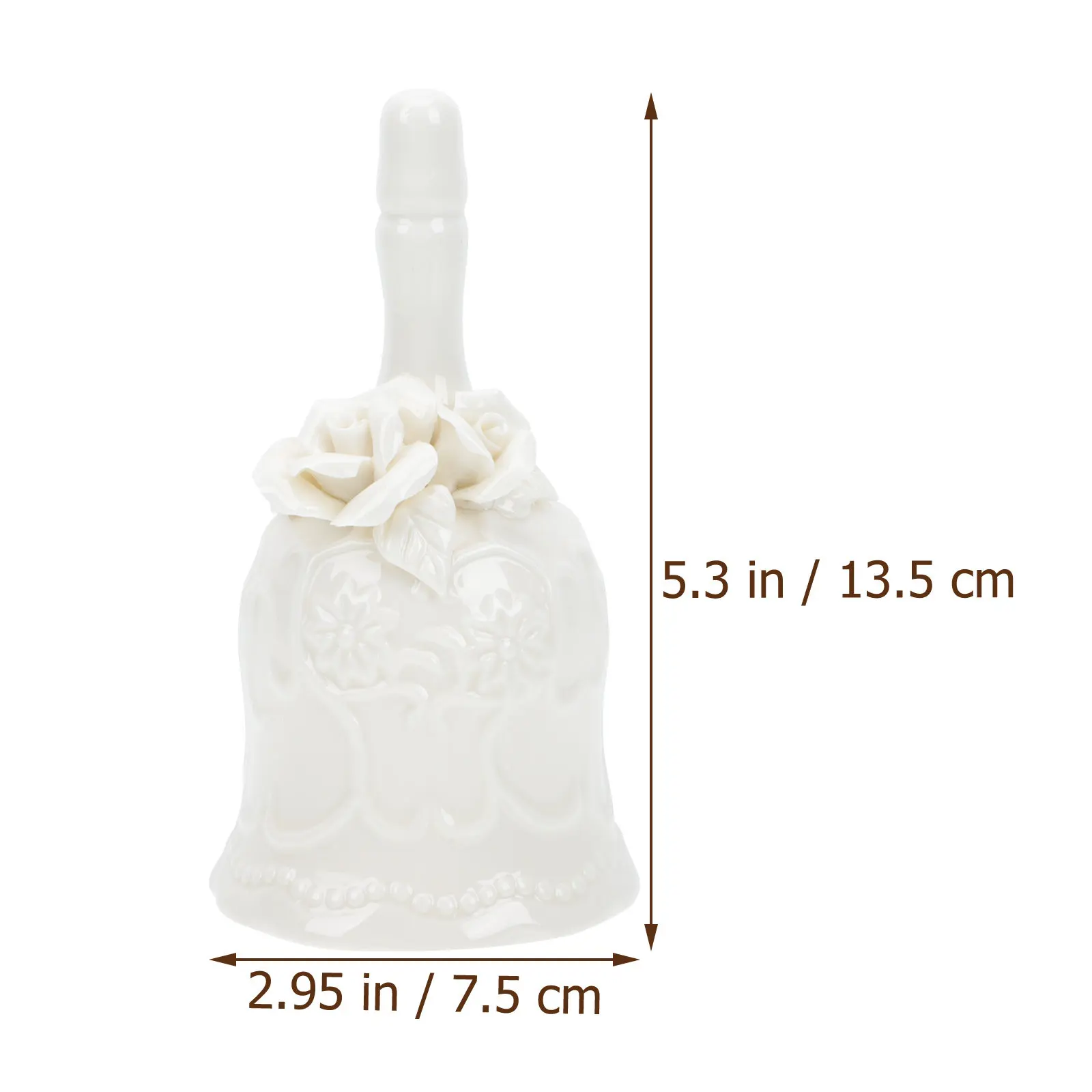 Exquisite Handcrafted Ceramic Restaurant Call Bell with Crisp Clear Ring Sound for Bar Dining Service Table Desktop Decoration