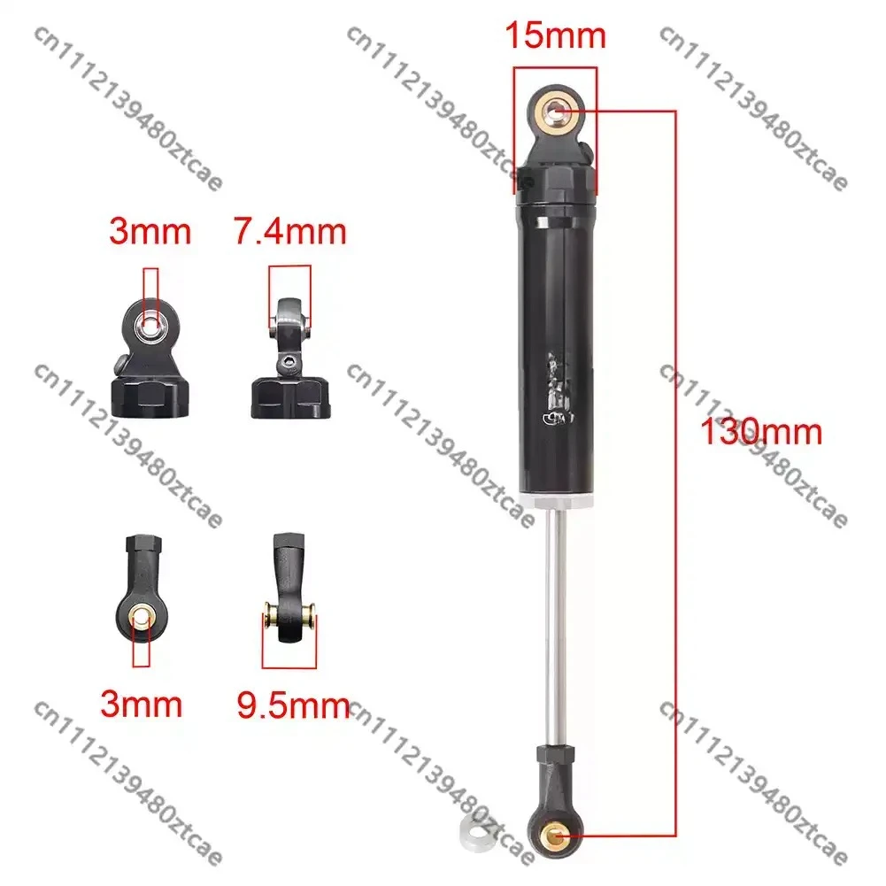 1/8 RC Off-Road Simulation Crawler Chassis 130mm Metal Oil Shock Absorber DIY Upgrade Suspension Parts