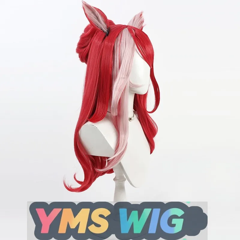 【Peluca YMS】Jockey Girl Only Love You Peluca de cosplay Cuero cabelludo realista con orejas y cola a juego