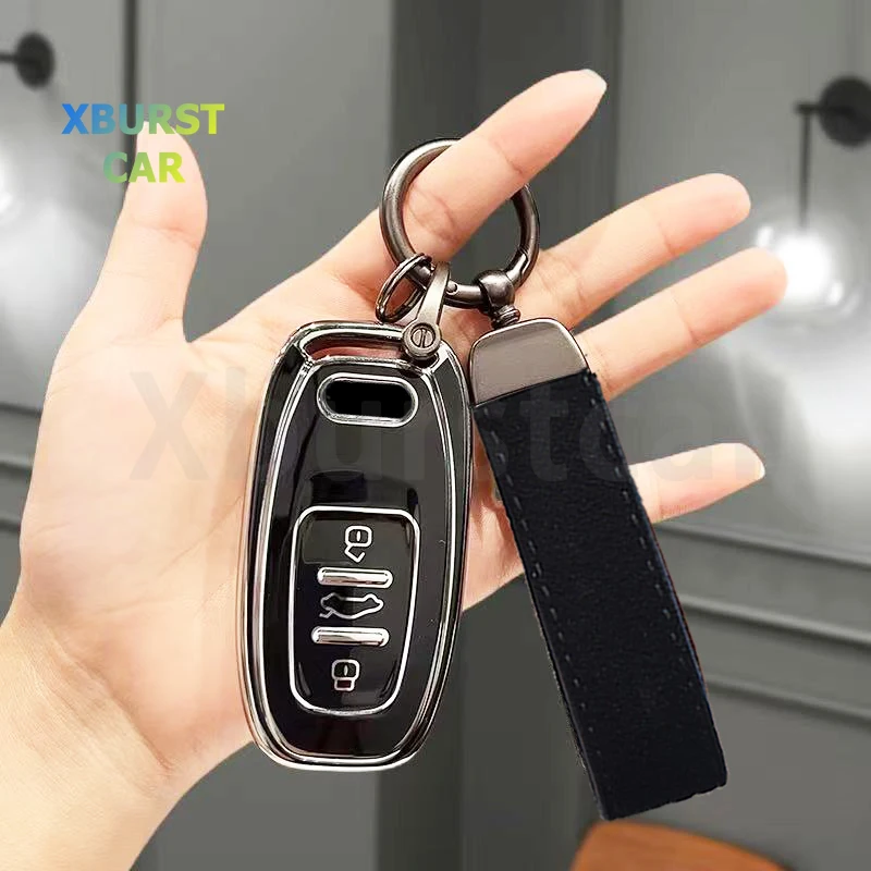 

Auto Shell Fob Holder Soft TPU Car Remote Key Case Cover For Audi A4 A5 A6 A7 A8 Q8 Q5 S6 S7 S5 S4 RS6 RS7 TT Accessories