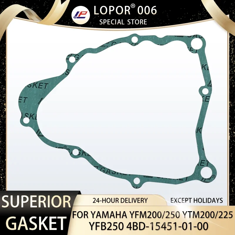 

LOPOR Motorcycle Engine Cranks Rods Crankcases Gasket For YAMAHA YFM200 BIG BEAR YFM250 YTM200 YTM225 YFB250 4BD-15451-01-00