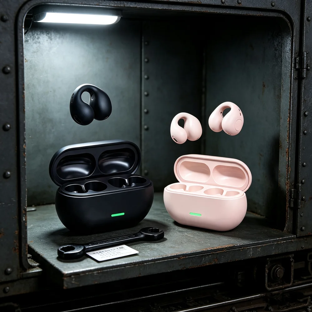 TWS Wireless Headphones Fone Bluetooth Earbuds Ergonomic Wireless Bluetooth Headsets Prevent Discomfort During Long Work Shifts
