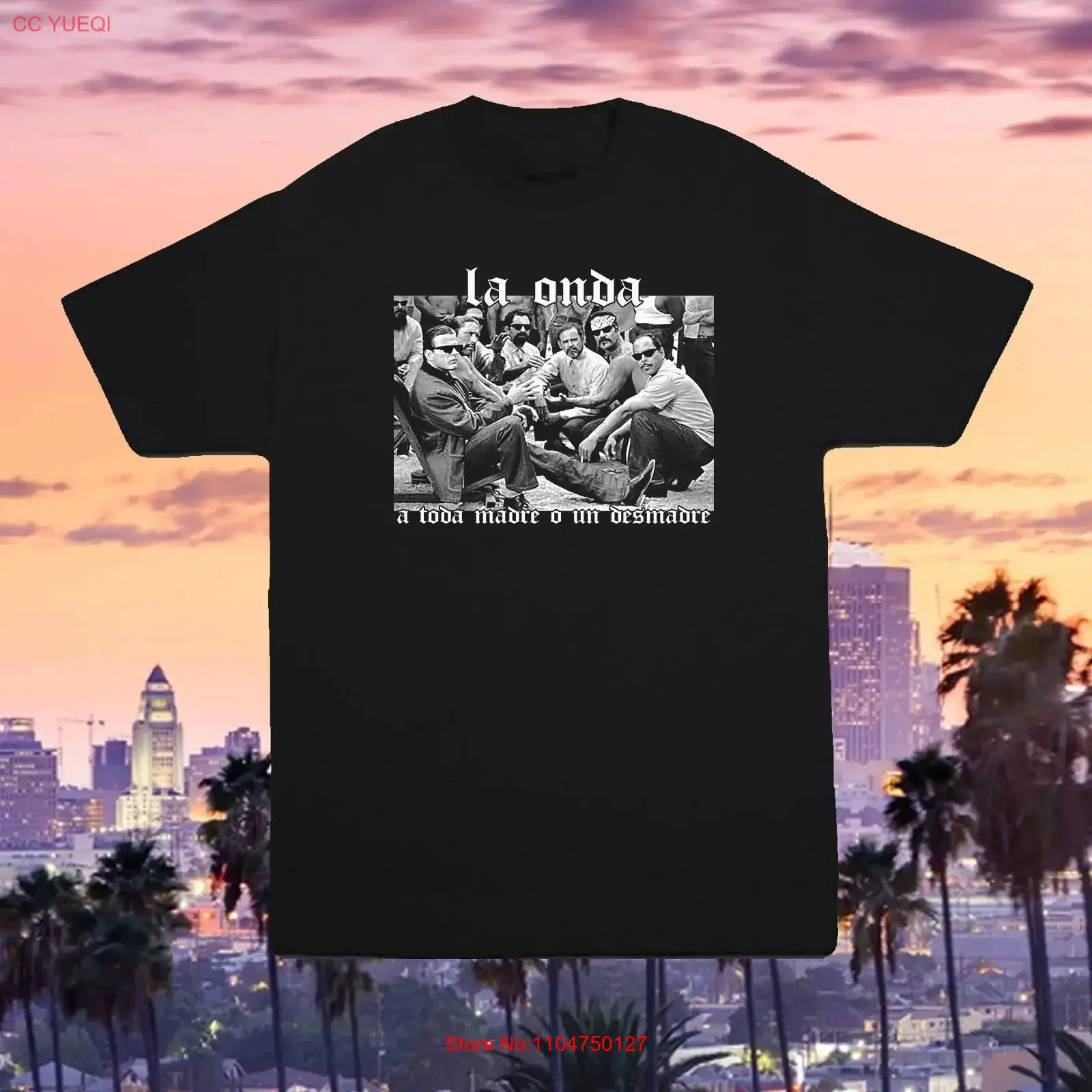 La Onda Blood In Out T Shirt Vatos Locos rare Bound By Honor Hood Classic vintage Washed Stylish Soft streetwear homme fashion
