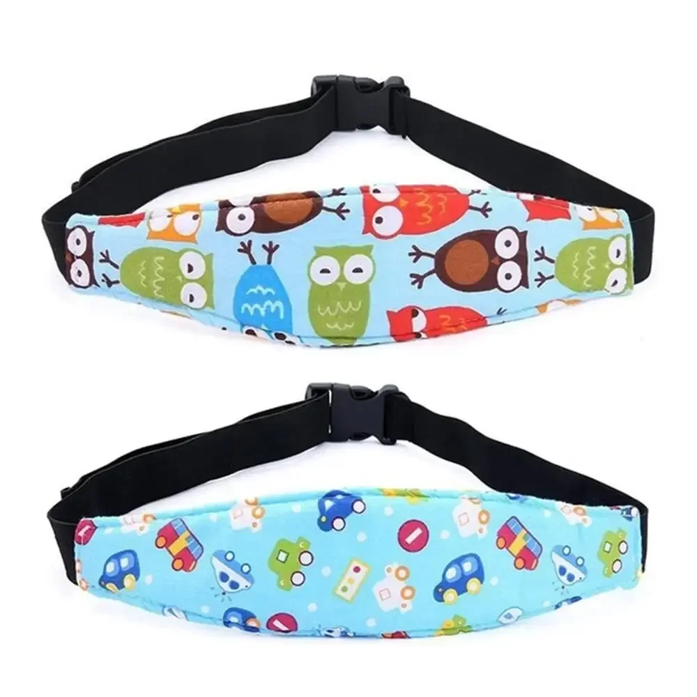 Baby Head Support Baby Stroller Fastening Cute Cartoon Adjustable Car Safety Seat Sleep Locator