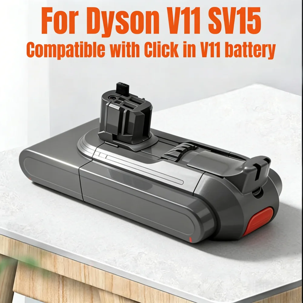 Replacement Battery 25.2V 6000mAh/8000mAh for Dyson V11 V15 SV15 SV16 SV18 Outsize Absolute Complete Extra