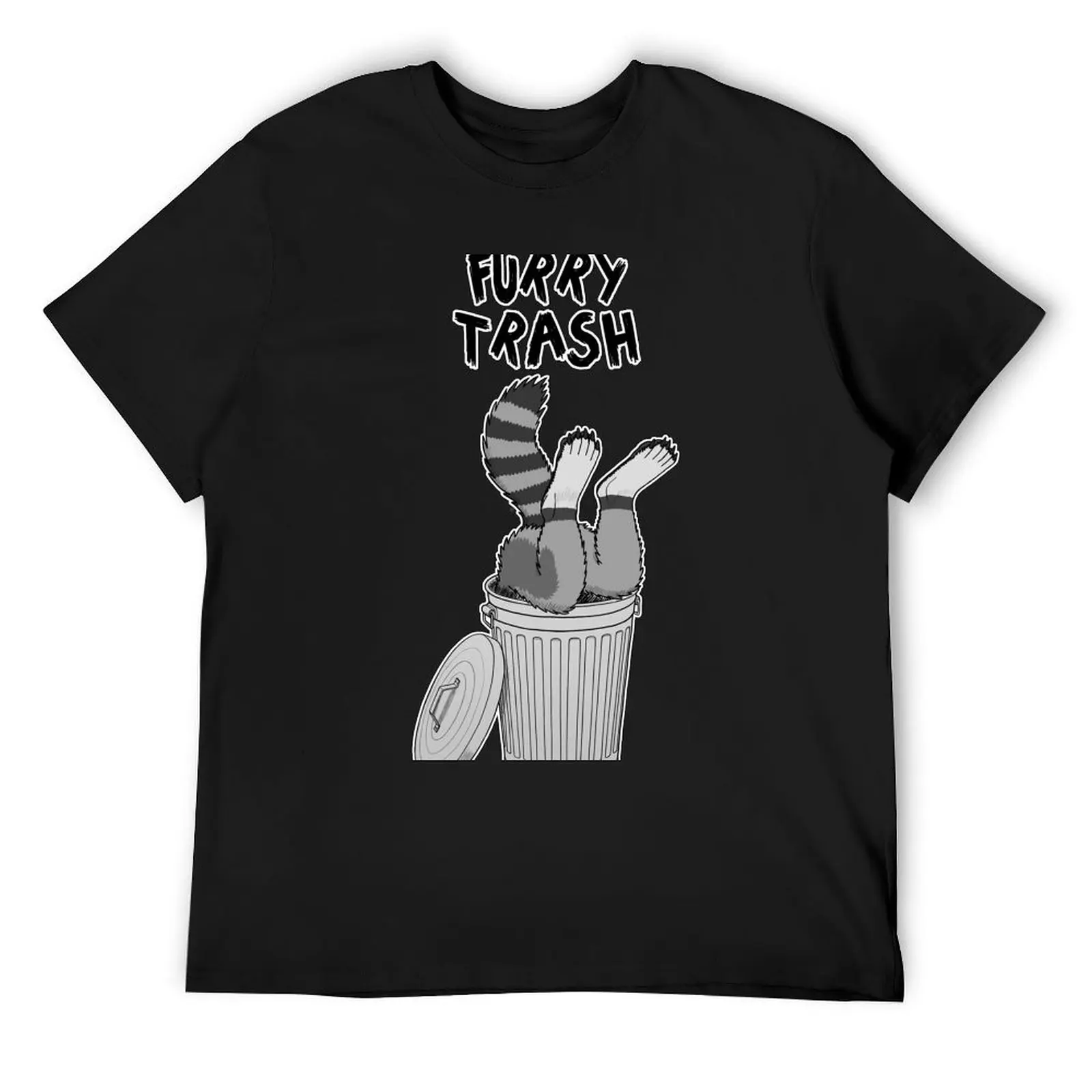 Furry Trash - Gray Raccoon T-Shirt rapper graphic tees anime stuff custom t shirt t shirts for men graphic