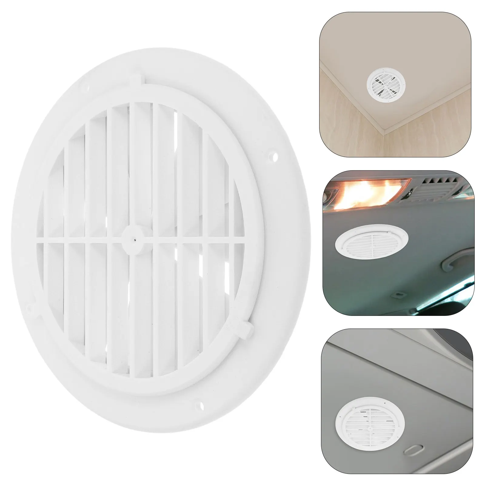 

Round Air Vent Cover for Rv Yacht Trailer Ceiling Wall Floor Adjustable Louvered Grille Luxury Ventilation Solution Fresh Air
