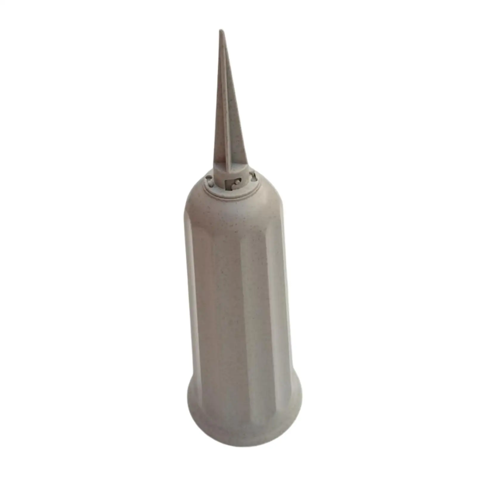 Stake in Ground Vases Holder Modern Gray Fluted Cemetery Flower Vases Plastic Container for Garden