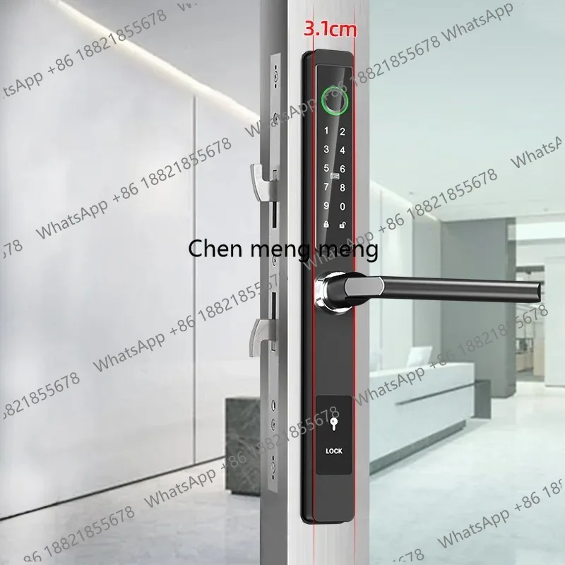 New Arrival European Standard Super Slim Home Apartment Office Smart Fingerprint Digital Door Lock With 3585 4585 6085 Moritse
