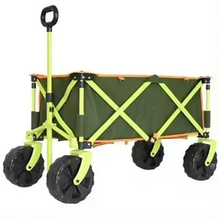 Collapsible Outdoor Folding Beach Cart Collapsible Folding Utility Wagon Cart