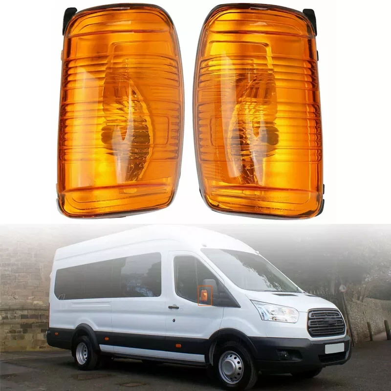 

Янтарное зеркало заднего вида, боковой указатель поворота, крышка индикаторной лампы, автомобильные аксессуары для Ford Transit MK8 2014-2020