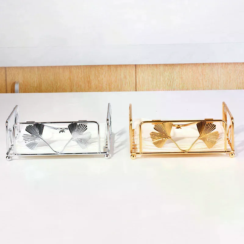 

Rustic Metal Napkin Holder Square Paper Organizer For Kitchen Home Restaurant Cafes - Tabletop Decorative Napkin Holder
