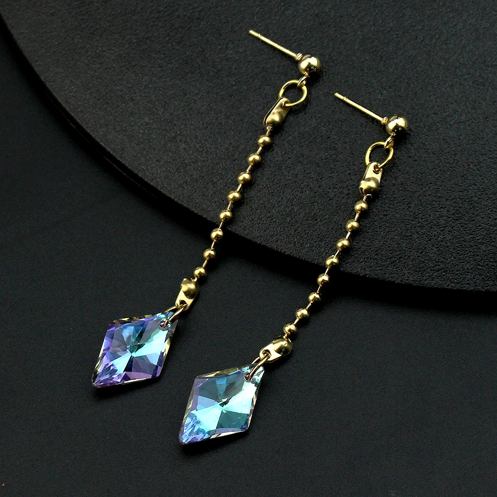 Kurapika Kurta تأثيري قرط كبس لا ثقب ياردروب أنيمي هنتر x هنتر إسقاط أقراط للنساء الرجال المجوهرات هدية الكريسماس