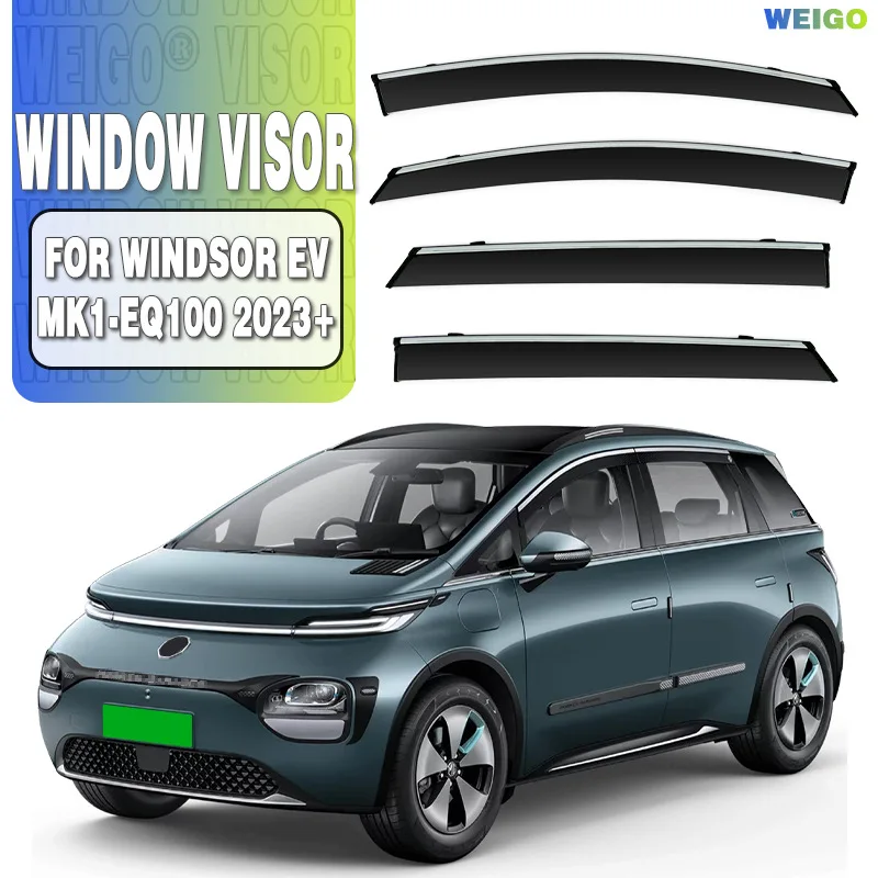 

For MG Windsor EV EQ100 2023+ Car Window Visor Awning Shelters Windshield Side Window Rain Sun Shade Auto Accessories
