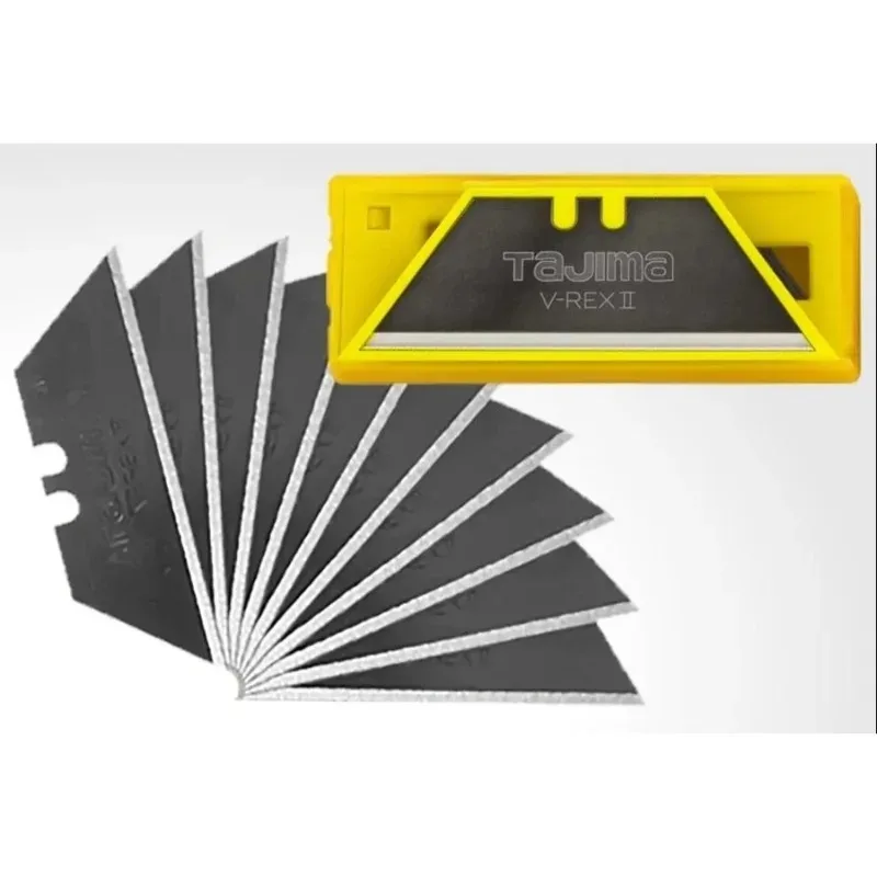 

Набор из 10 сменных трапециевидных лезвий TAJIMA VRB2-10B/CHN для хобби-ножа 1101-0692, аксессуар для инструмента, замена лезвия 1102-0750