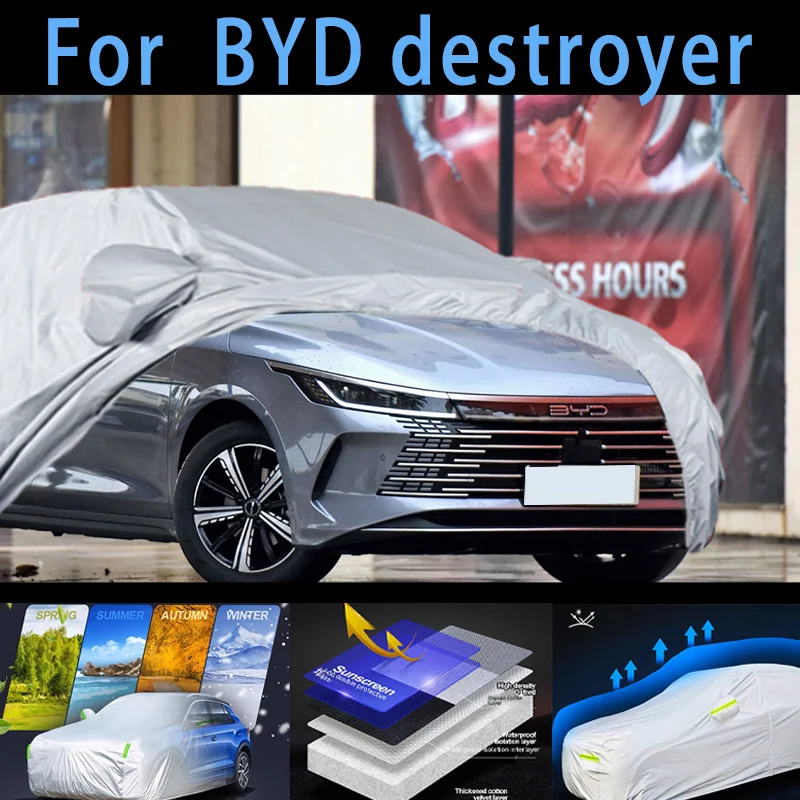 

For BYD destroyer Car protective cover,sun protection,rain protection, UV protection,dust prevention auto paint protective