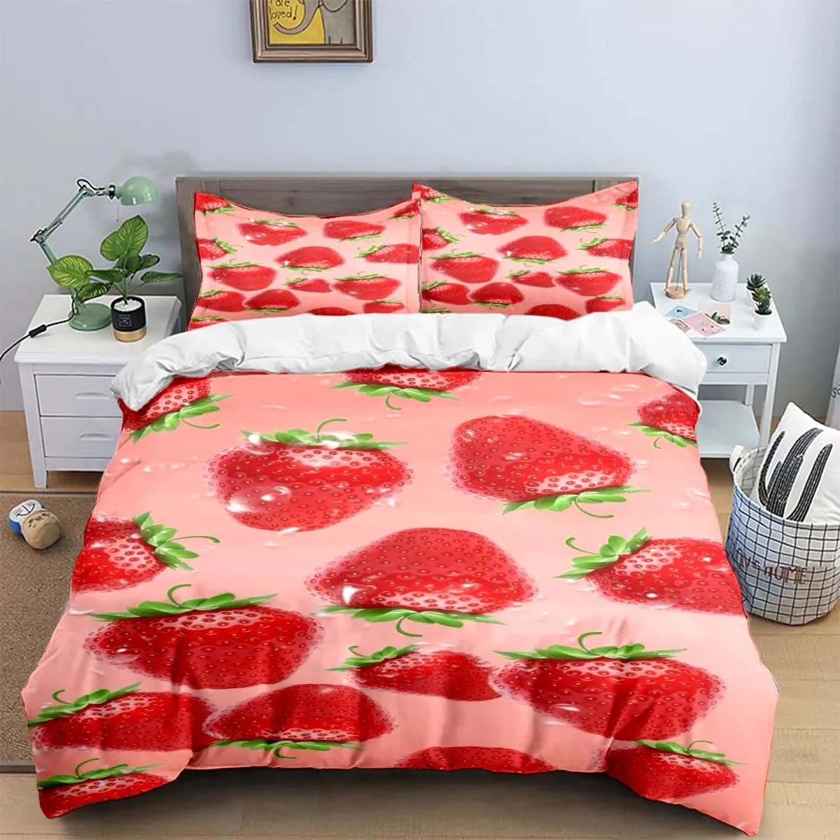 

Orange、Strawberry、Various Fruits Pattern Bedding Sets Bed Supplies Set Duvet Cover Comforter Set Bedding Set Luxury Gift