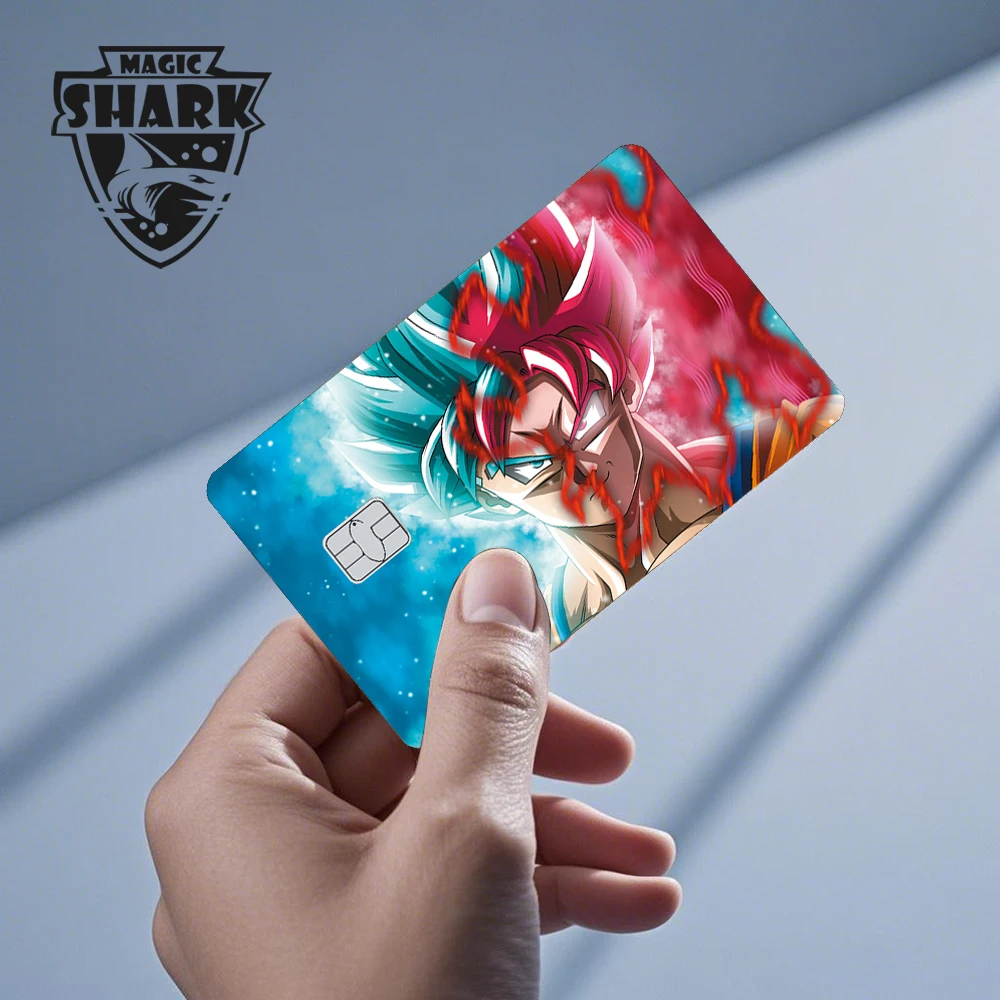 ماجيك شارك فاشن أنيمي دراغونز كرات 3M PVC ماتي رقيقة جدا الجلد ملصق غطاء فيلم لبطاقة الائتمان الخصم