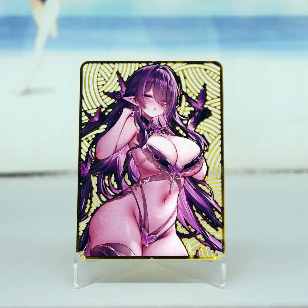 コレクションカード DIY ACG 女神物語 アニメ 御坂美琴 白井黒子 セクシー メタルボーイ ゲーム おもちゃ フェスティバル 誕生日プレゼント