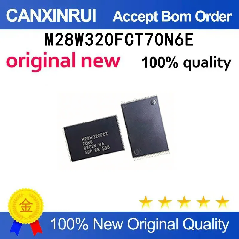 (5-100 pieces)Brand new original M28W320FCT70N6E packaged TSOP48 memory chip in stock