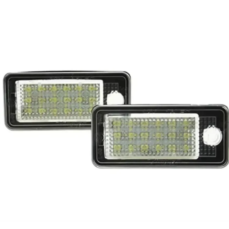 

2PCS For A3 A4 S4 RS4 B6 B7 A6 RS6 S6 C6 S5 Q7 A8 S8 Avant Canbus 2 LED License Plate Lights Suitable