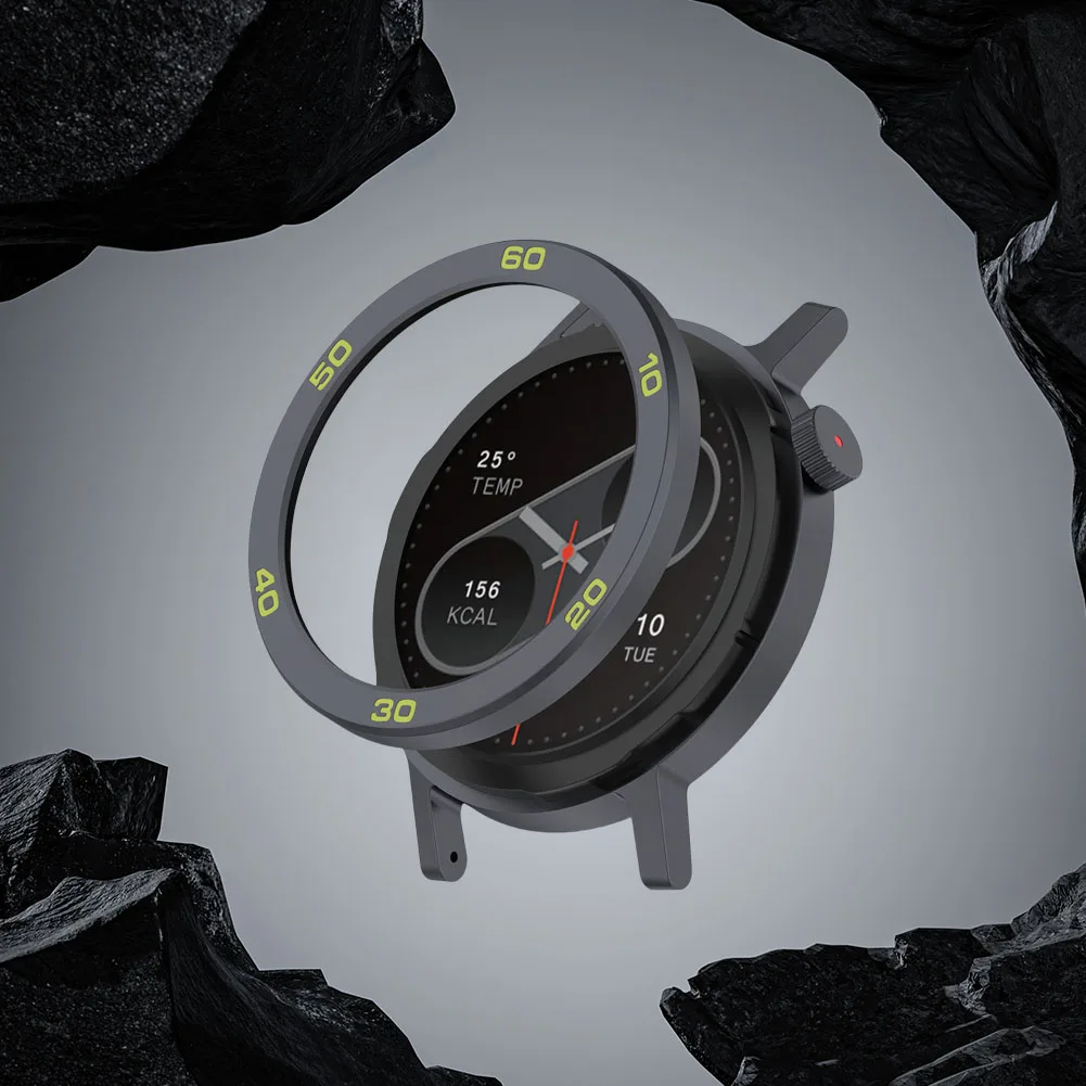 Anillo de bisel de Metal Protector de Metal funda de reloj cubierta de correa película de vidrio templado bisel de reloj de Metal para reloj inteligente CMF Watch Pro 2