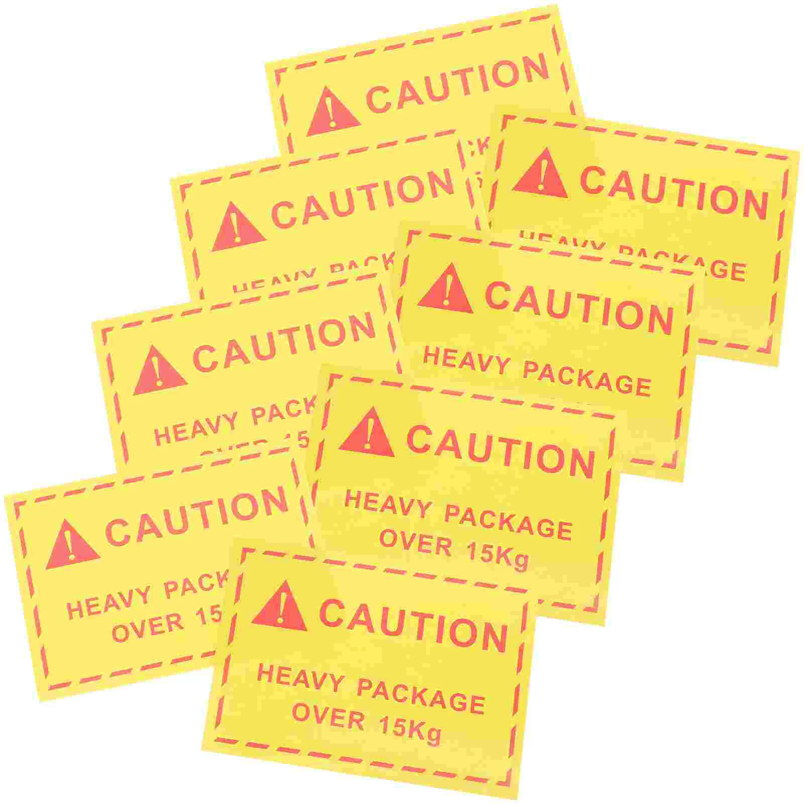100 Pcs Overweight Warning Stickers Nail Decals Label Packaging Labels Caution Heavy Object Sign Shipping