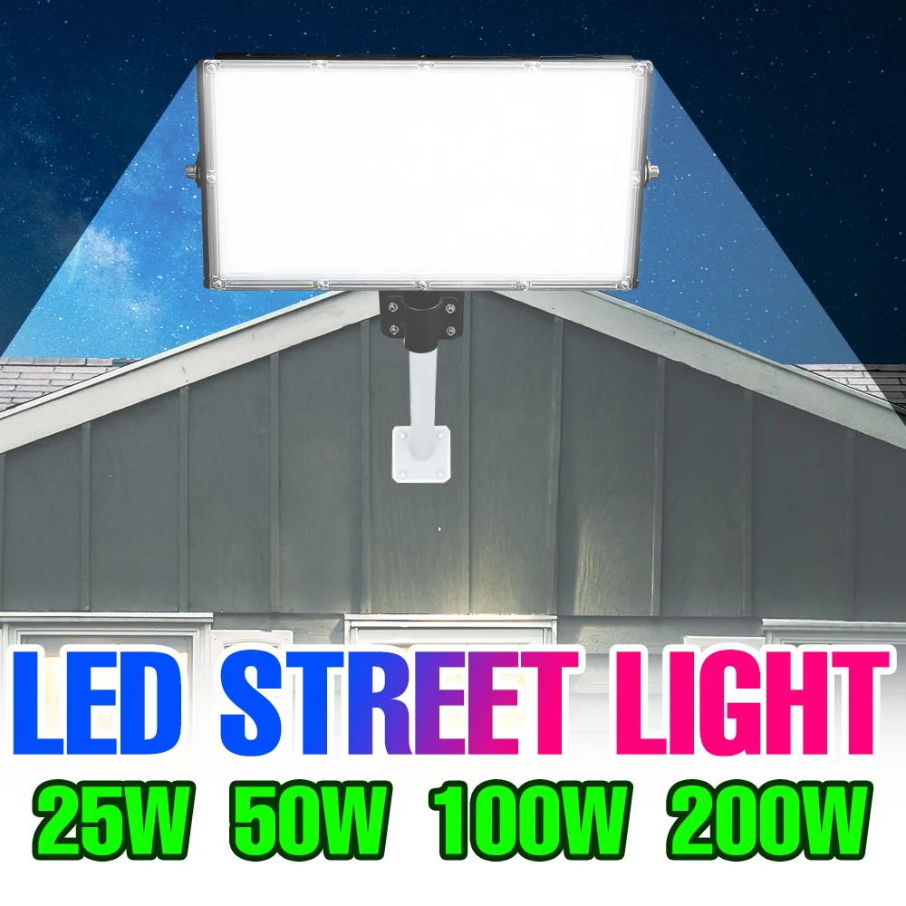 

200W LED Spotlight Outdoor Flood Lights IP65 Waterproof Reflector Wall Lamp For Warehouse Garage Garden Exterior Lighting AC220V