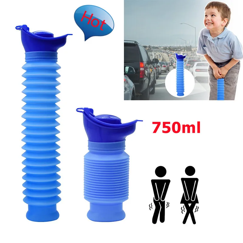 750ML Car Carry Urinal Tool Men Women Travel Foldable Toilet Reusable Portable Camping Toilet Environmentally Outdoor Tool Ship