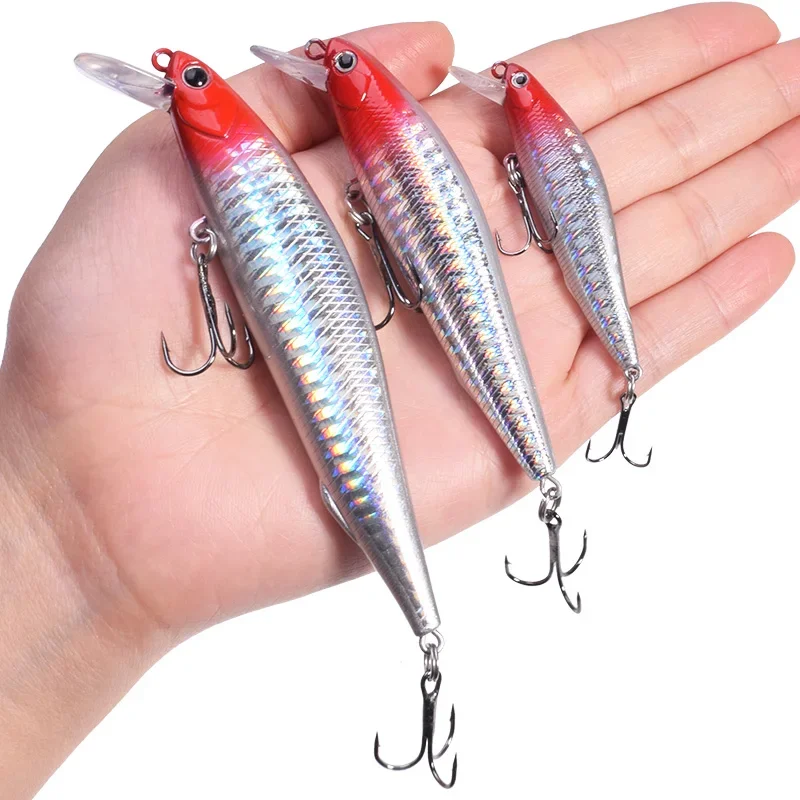 1 Pc Minnow Fishing Lure 5g 10g 15g Slowly Sinking Far-Casting Magnet System Wobblers Artificial Plastic Bait Fishing Tackle