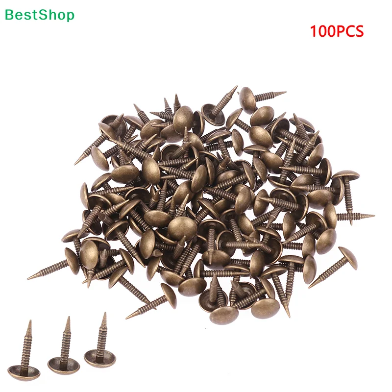 Furniture Upholstery Hardware - ★ 100개 앤틱 브론즈 장식용 못,