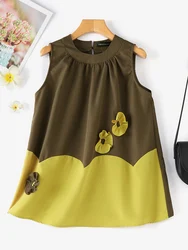 2024 ZANZEA Vintage Sleeveless Tanks Tops Women Summer Fashion Casual Loose Floral Blouse Holiday Blusas A-line Patchwork Shirt