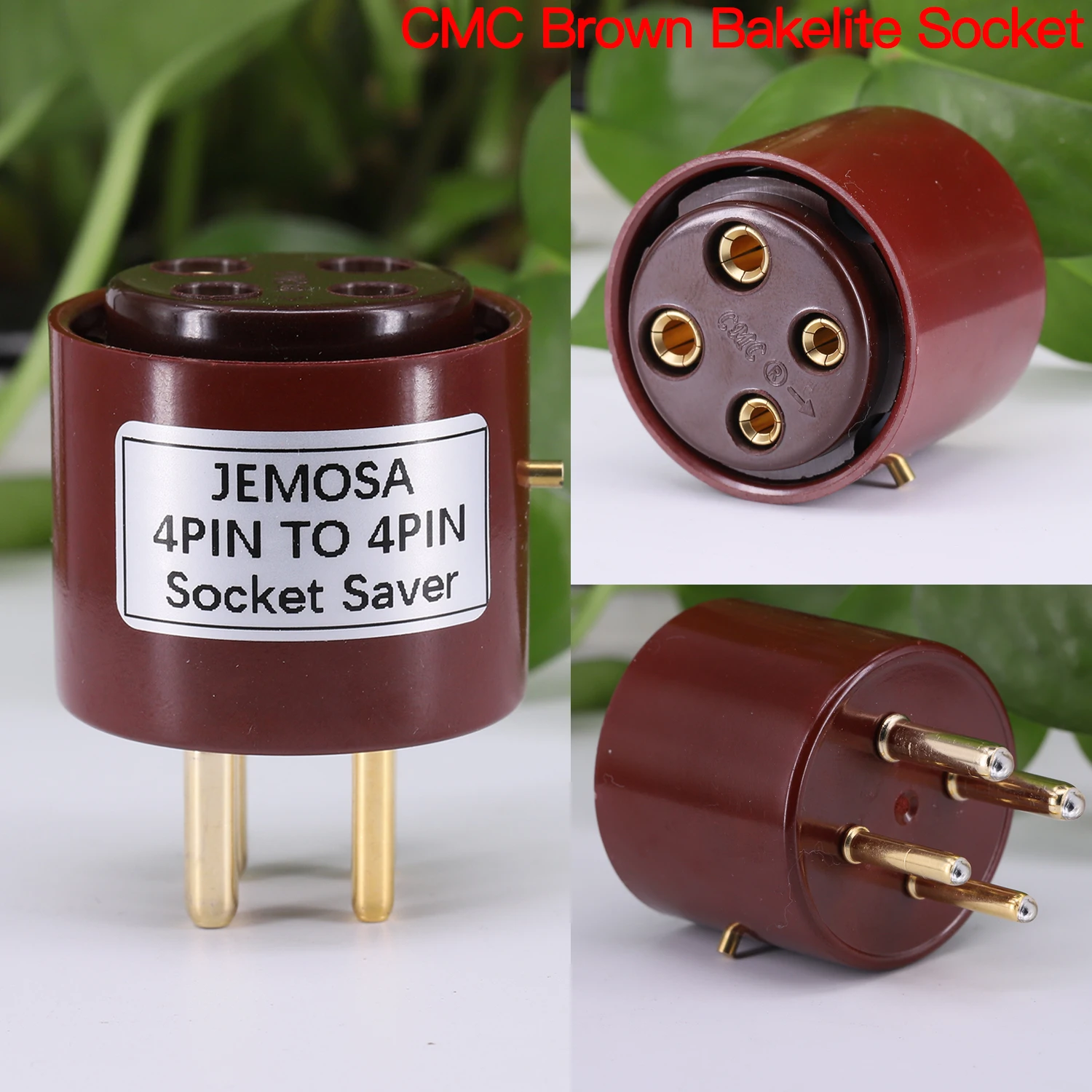 1 unidad de prueba de ahorro de enchufe de 4 pines a 4 pines, aumento de altura, protege el enchufe para 2A3 300B 811 572B 274A 101D, amplificador de tubo de Audio