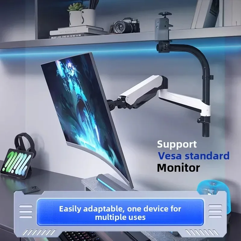 Inverted monitor stand robotic arm cabinet computer display notebook 2-in-1 stand