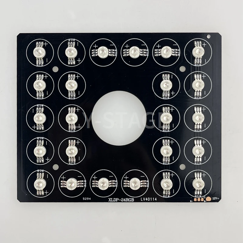 

Источник света панели светодиодной панели премиум-класса 12 В для светодиодной противотуманной машины 24X3 Вт