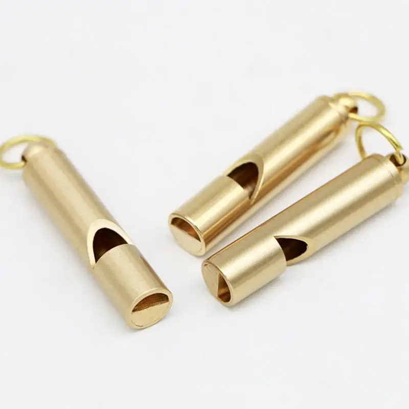 Brass Outdoor Survival Whistle Equipment Army Fan Supplies Retro Referee Brass Whistle Pure Brass Survival Whistle