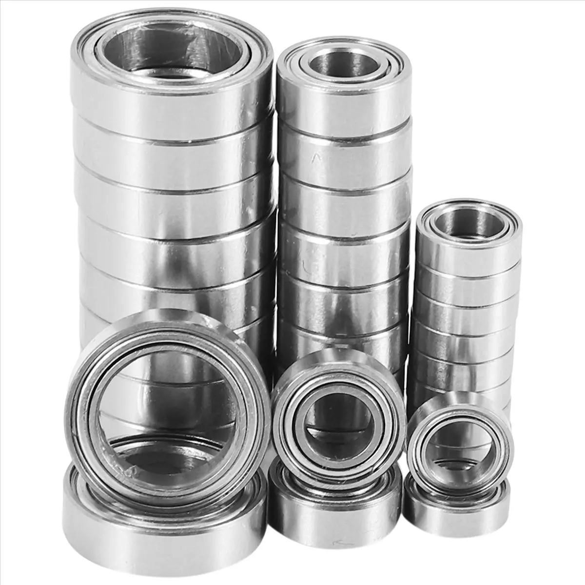 ABME New 30Pcs Metal Steel Ball Bearing Set for -10 DBX10 10421-S 9102 1/10 RC Car Spare Parts Accessories