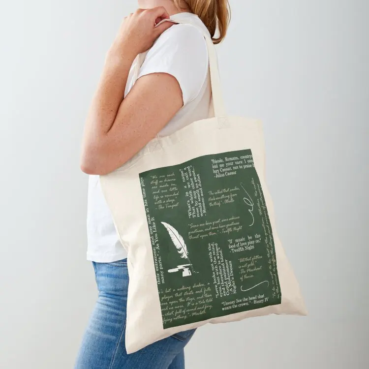 Shakespeare Quotes - Word Cloud Tote Bag Customizable tote bag tote bag canvas custom fabric Cloth bags