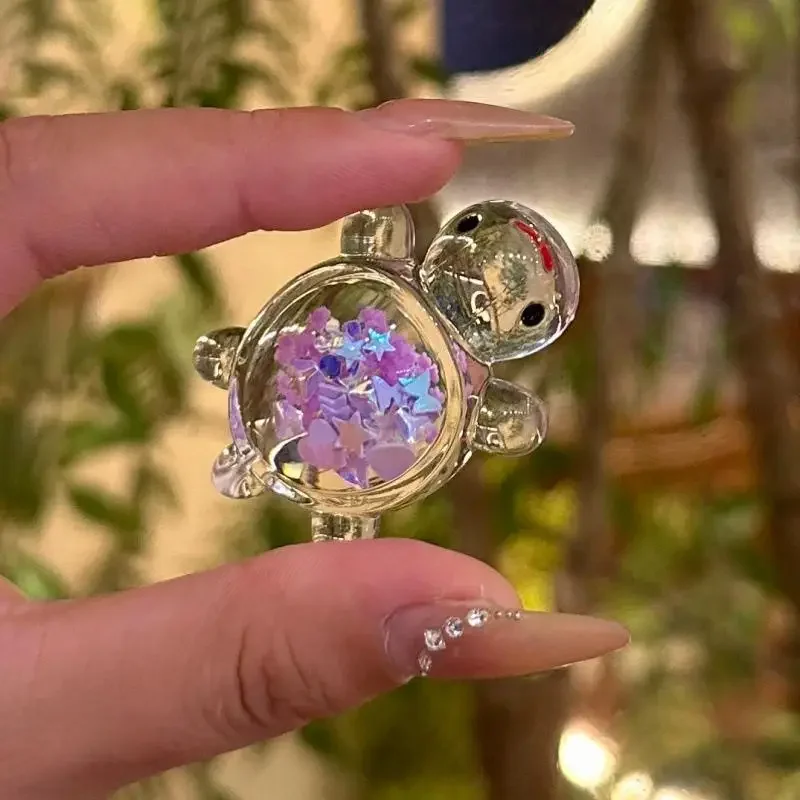 10 قطعة يتوهج في الظلام الراتنج السلاحف التماثيل نابضة بالحياة الملونة السلاحف ديكور مصغرة الحلي للداخلية في الهواء الطلق المنزل والحديقة #4