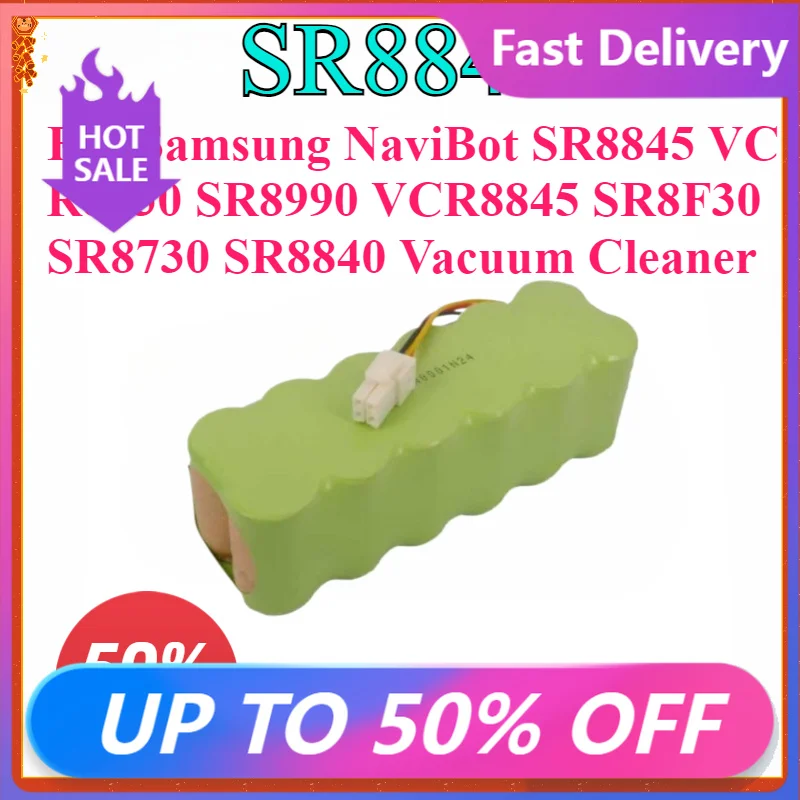 

14.4V 3500mAh Rechargeable NI-MH Battery for Samsung NaviBot SR8845 VCR8730 SR8990 VCR8845 SR8F30 SR8730 SR8840 Vacuum Cleaner