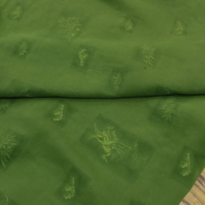 

Chinese-style silk ramie jacquard satin and fragrant gauze fabric new cheongsam designer