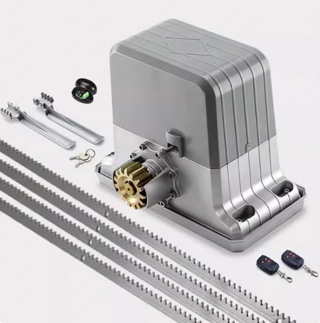 

Мощный привод для откатных ворот 1800 кг, 220В/110В переменного тока, с умным пультом ДУ, рейкой и сигнальной лампой