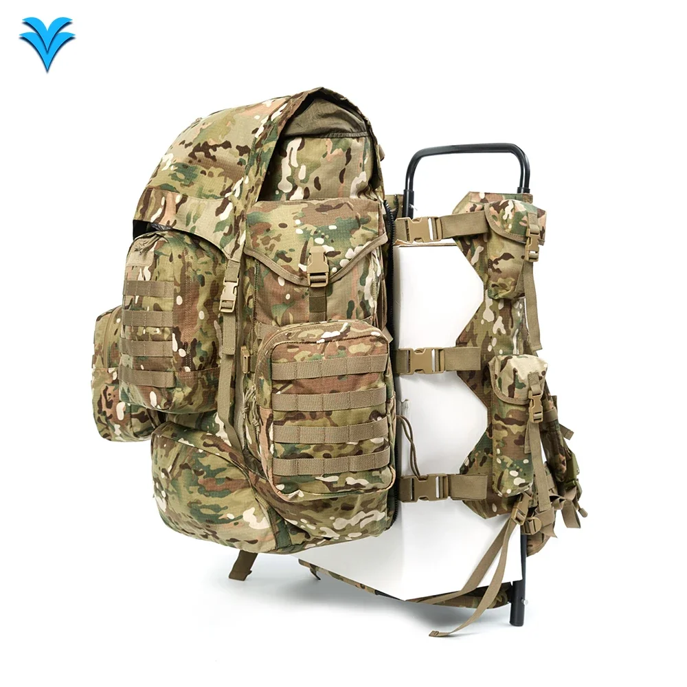 Outdoor Camping Multicam Camouflage Backpack IRAKLIS Rucksack with Aluminum Frame for Hunting