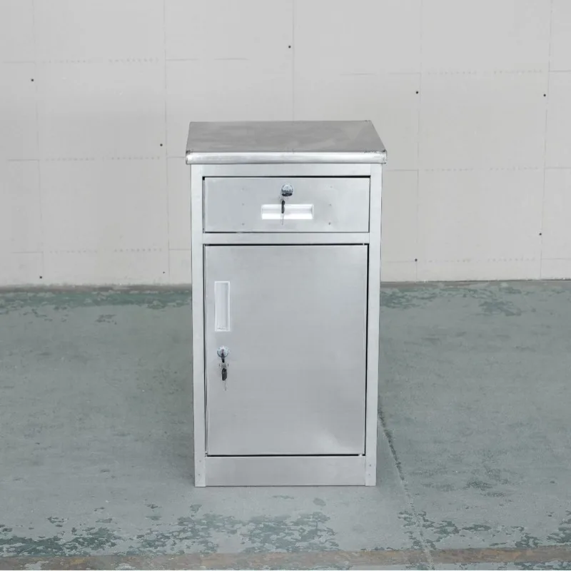 

304 stainless steel small file cabinet storage drawer low cabinet food additives anti-theft storage box with lock