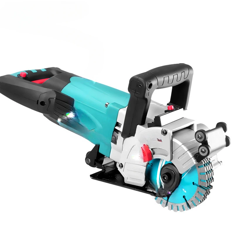 One-time forming of slotting machine, dust-free hydropower engineering installation, high-power automatic wall