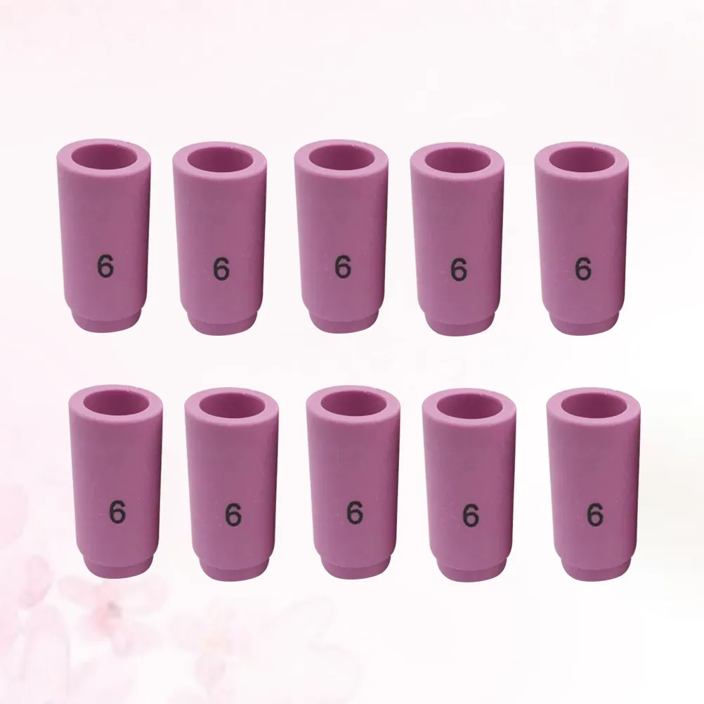 10pcs Ceramic Welding Nozzles for WP9/WP17/WP18/WP25/WP26 TIG Torch – Argon Arc Protection, Long-Lasting
