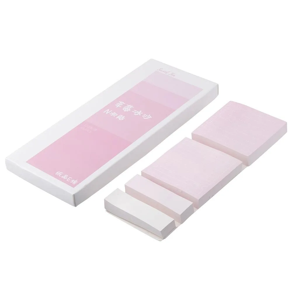 Home Pink Lined School Set Self-Stick Index Tabs Sticky Notes