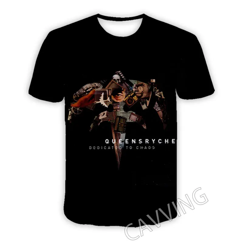 New Fashion Women/Men's 3D Print  Queensryche Rock  Casual T-shirts  Hip Hop Tshirts Harajuku Styles Tops Clothing