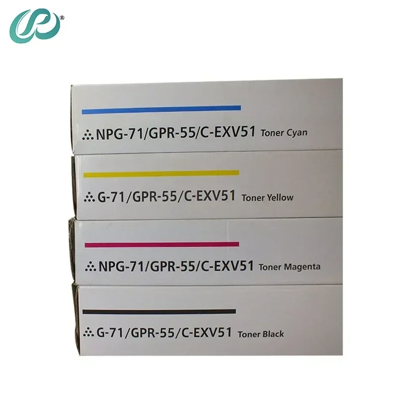 4pcs G71 GPR-55 C-EXV51 Toner Cartridge Compatible for CANON iR C5535 5540 5550 5560 DX C5735 5740 5750 5760 Copier Cartridges