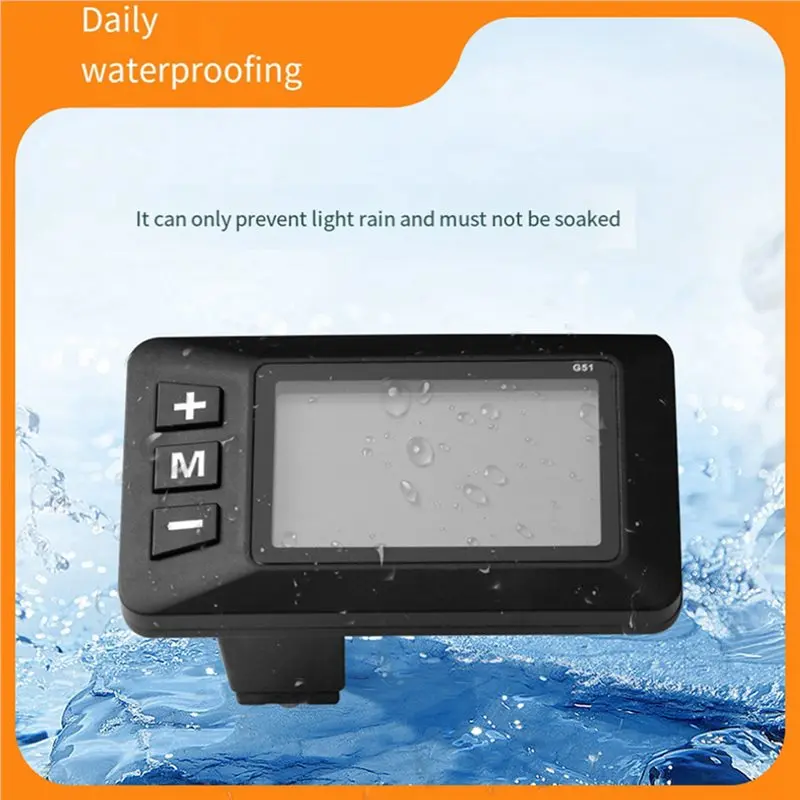 2X Bike 5-Pin LCD Speed Display Waterproof Design Multi Voltage Support 24V/36V/48V Electric Scooter Accelerator-N25R